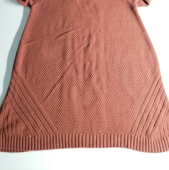 Express Coral High neck cold shoulder Sleeve Sweater Dress, Large - Picture 11 of 12